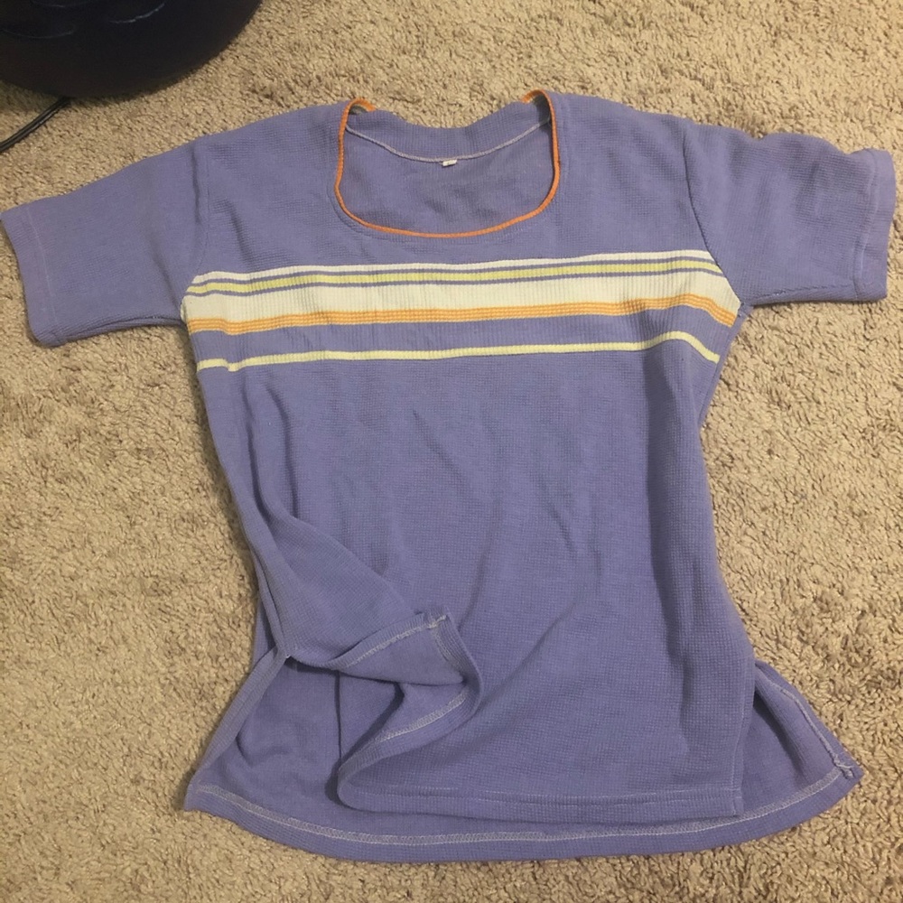 Vintage striped purple tee